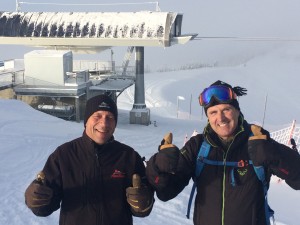 John Kircher (GM) and Scott Bowen (Mountain Manager) thumbs up 11-29-14